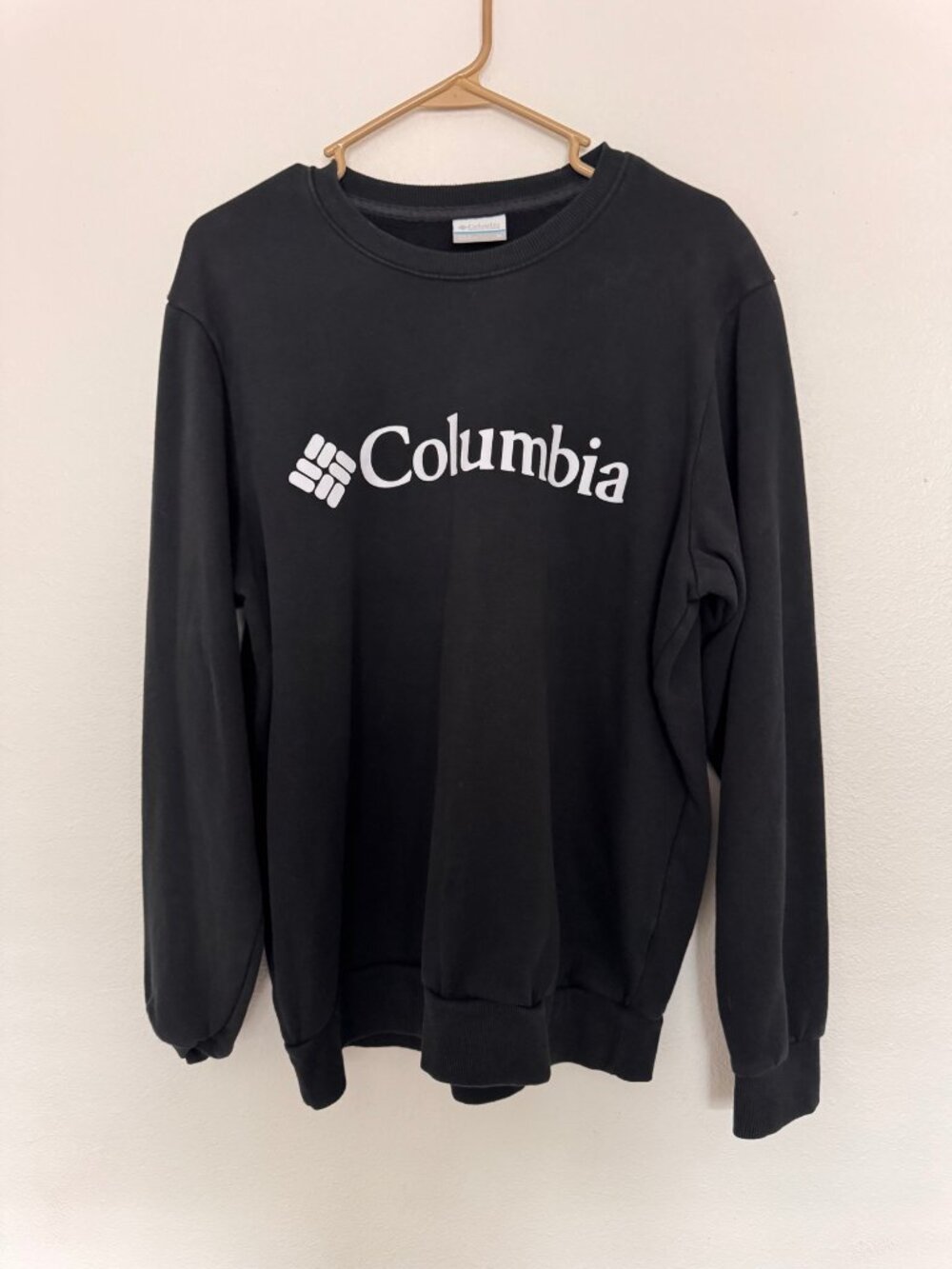 Columbia Crewneck Sweatshirt Mens M Black Sportswear Pullover